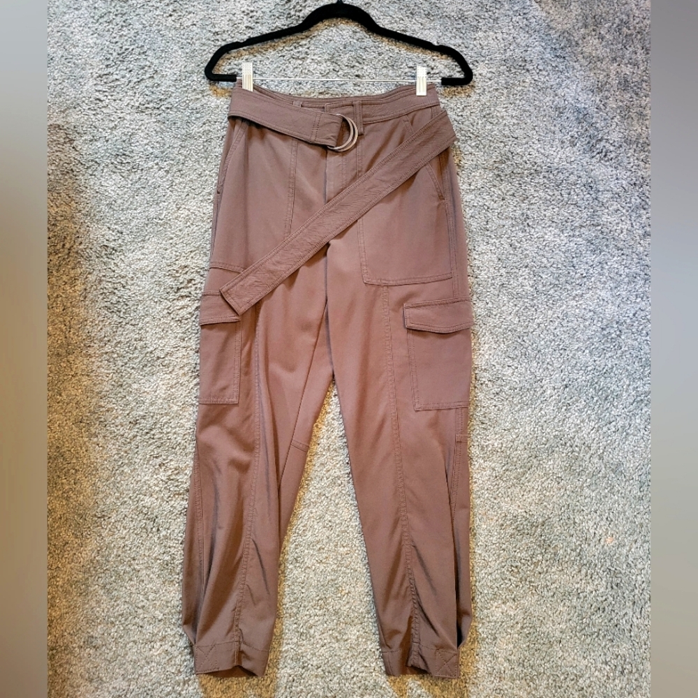 Banana Republic Brown Ankle Cropped Cargo Pants